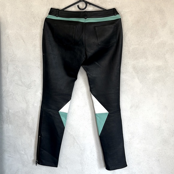 April May Slim Leather Pants - Picture 2 of 5
